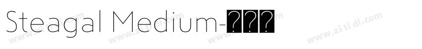 Steagal Medium字体转换
